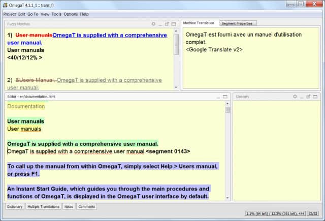 OmegaT - Online Translation Tool