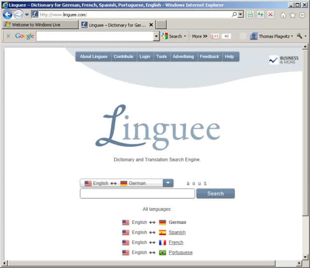 Linguee - Online Translation Tool