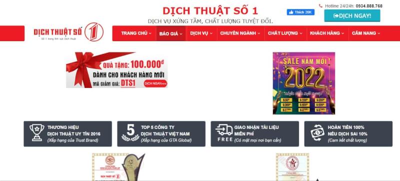 Dịch thuật số 1