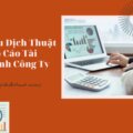 Mẫu Dịch Thuật Báo Cáo Tài Chính Công Ty