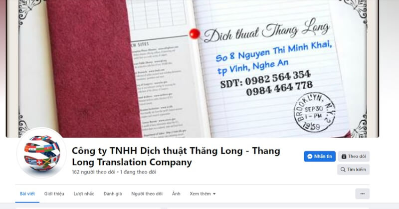 Công ty Dịch thuật Thăng Long