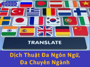 dịch thuật đa ngôn ngữ