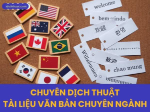 dịch thuật tài liệu văn bản chuyên ngành