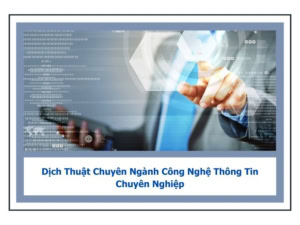 dịch tài liệu công nghệ thông tin