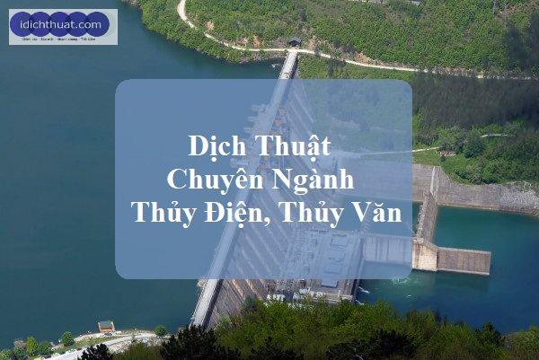 dịch tài liệu chuyên ngành thủy điện, thủy văn