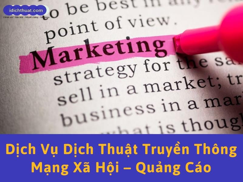 dịch tài liệu truyền thông quảng cáo