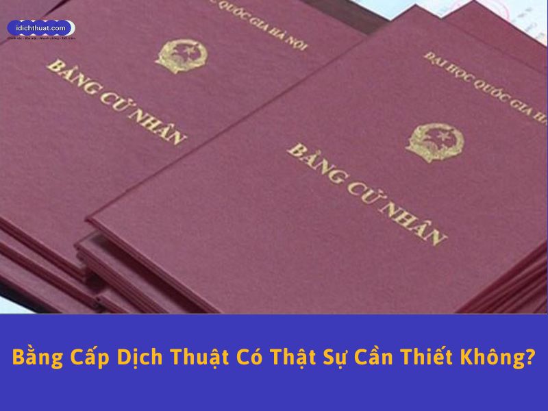 bằng cấp dịch thuật