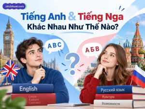 khác biệt giữa tiếng anh và tiếng nga