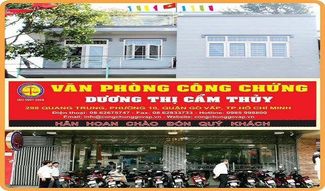 dịch vụ công chứng lấy ngay quận gò vấp