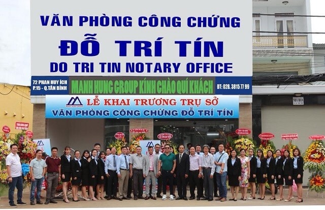 văn phòng công chứng lấy ngay quận tân bình