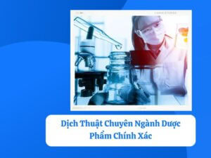 dịch thuật chuyên ngành dược phẩm