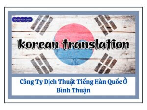 Korean translation price in Binh Thuan