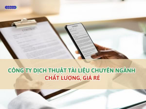 công ty dịch thuật tài liệu chuyên ngành