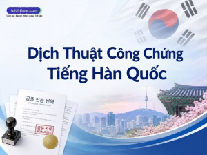 dịch thuật công chứng tiếng hàn