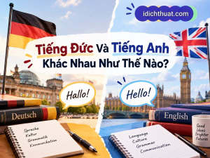 điểm khác nhau giữa tiếng đức và anh